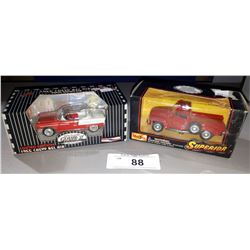 1955 CHEVY BEL AIR DIE CAST & 1950'S CHEV DIE CAST TRUCK