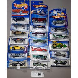 20 HOT WHEELS DIE CAST CARS, ALL UNOPENED PACKAGES