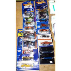 19 HOT WHEELS DIE CAST CARS, 1:64 SCALE