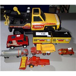 7 VINTAGE TONKA TOYS AND MISC