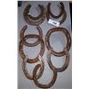Image 1 : 10 VINTAGE HORSE SHOES