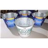 Image 1 : 4 BUDWEISER METAL BEACH BUCKETS