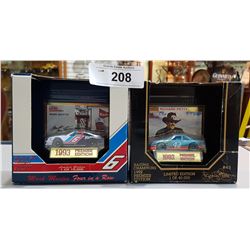 2 NASCAR DIE CAST RACING CARS