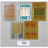 Image 2 : 5 VINTAGE BASKETBALL CARDS