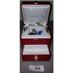 AUTHENTIC CARTIER JEWELRY BOX W/CONTENTS