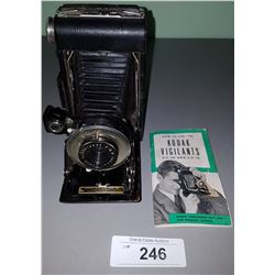 ANTIQUE KODAK POCKET CAMERA WITH MANUAL