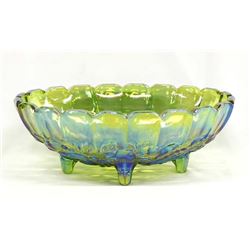 Vintage Indiana Green Carnival Glass