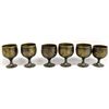 Image 1 : Set of 6 East India Brass Aperitif Goblets