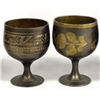 Image 2 : Set of 6 East India Brass Aperitif Goblets
