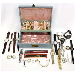 Collection of Watches, Cufflinks, and Tie Tacks