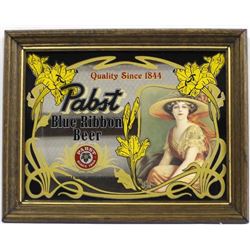 Pabst Blue Ribbon Beer Bar Mirrow Advertisement