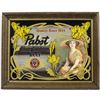 Image 1 : Pabst Blue Ribbon Beer Bar Mirrow Advertisement