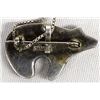 Image 2 : Zuni Sterling Inlay Bear Fetish Pendant Necklace