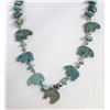 Image 1 : Turquoise Nugget & Bear Fetish Necklace