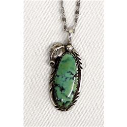 Navajo Sterling Turquoise Necklace