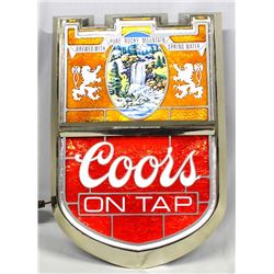 Adolph Coors Company Electric Barware Sign
