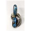 Image 1 : Vintage Navajo Sterling Turquoise Ring, Size