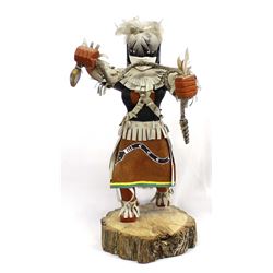 Large Navajo Snake Dancer Kachina by Jonny Yazzie