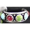 Image 2 : Sterling Multi-Stone Hoop Earrings