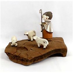 Native American Jemez Pottery Folk Art
