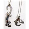 Image 1 : 2 Native American Navajo Sterling Necklaces