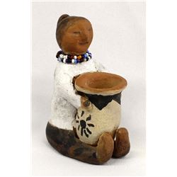 Vintage Cochiti Pottery Figurine by Margaret Quintana