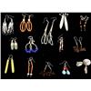 Image 1 : 13 Pairs Native American Earrings, Some Sterling