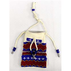 Native American Plains Indian Beaded Fetish Bag