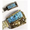 Image 2 : 2 Native American Stering Turquoise Watch Bands