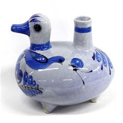 Mexican Tonala Pottery Bird Pitcher