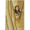 Image 1 : Original Geronimo Painting on Sandstone, Carlson