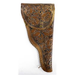 Vintage Tooled Leather Holster