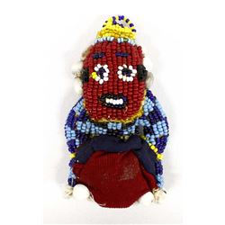 African Tribal Beaded Cloth Doll