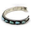 Image 2 : Navajo Sterling Turquoise Bracelet