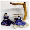 Image 1 : Large Navajo Weaver Doll and 1 Navajo Cloth Doll