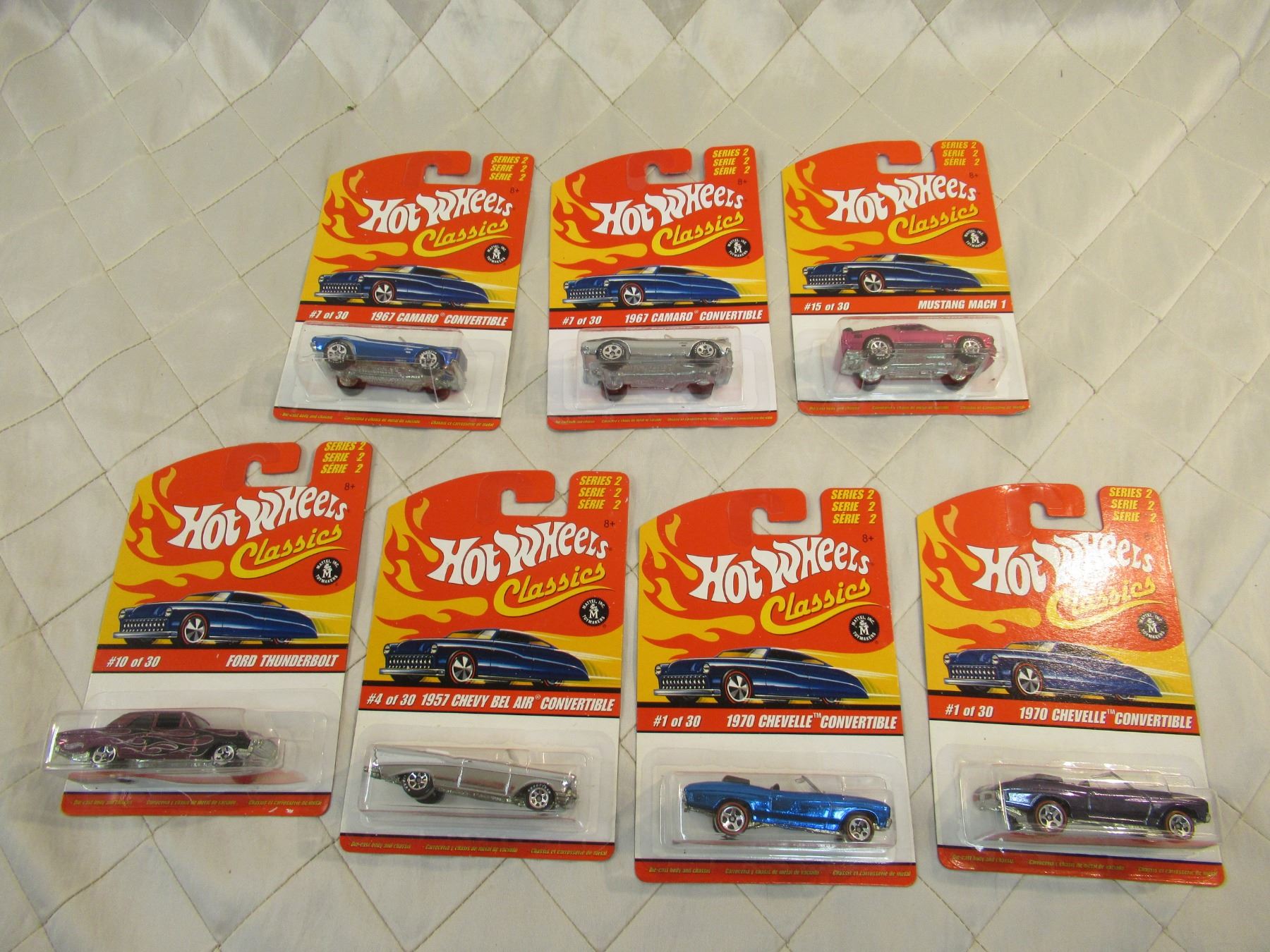 Hot Wheels Classics Series 2 - 1955 Chevy Vert Et Blanc Avec Jantes 7 Rayons Chromées - Édition 2006 Neuve