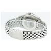 Image 7 : Rolex Mens Stainless Steel Silver Black Roman Diamond & Ruby Datejust Wristwatch