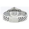 Image 8 : Rolex Mens Stainless Steel Silver Black Roman Diamond & Ruby Datejust Wristwatch