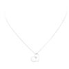 Image 2 : 0.60 ctw Diamond Heart Pendant with Chain - 18KT White Gold