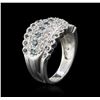 Image 3 : 14KT White Gold 0.62 ctw Diamond Ring