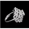 Image 3 : 14KT White Gold 2.17 ctw Diamond Ring