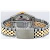 Image 6 : Rolex Mens 2 Tone 14K Lugs MOP Emerlads & Diamond 36MM Datejust