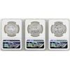 Image 2 : Lot of 1982Mo/1983Mo/1985Mo Mexico Libertad Onza Silver Coins NGC MS66