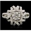 Image 1 : 14KT White Gold 1.22 ctw Diamond Ring