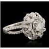 Image 2 : 14KT White Gold 1.22 ctw Diamond Ring