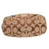 Image 4 : Coach Brown Monogram Canvas Gold Metallic Leather Trim Shoulder Handbag
