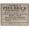Image 2 : Philbrick Researches Universal Multiplier-Dividers and Operational Amplifiers