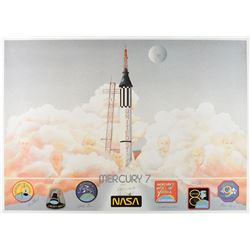 Mercury 7 Signed Print