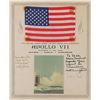 Image 1 : Apollo 7 Flown Flag with Crew-signed Certificate