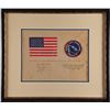 Image 2 : Apollo 9 Flown Flag and Patch with Crew-signed Certificate